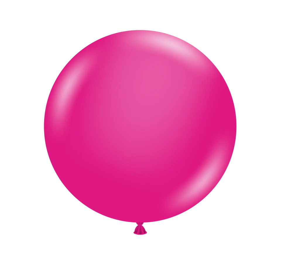 TUFTEX 17IN HOT PINK LATEX BALLOON 50CT