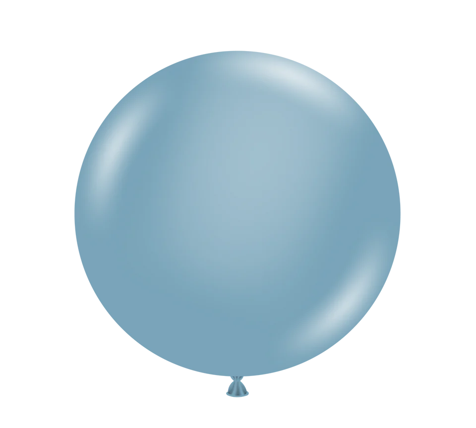 TUFTEX 17IN BLUE SLATE LATEX BALLOON 50CT