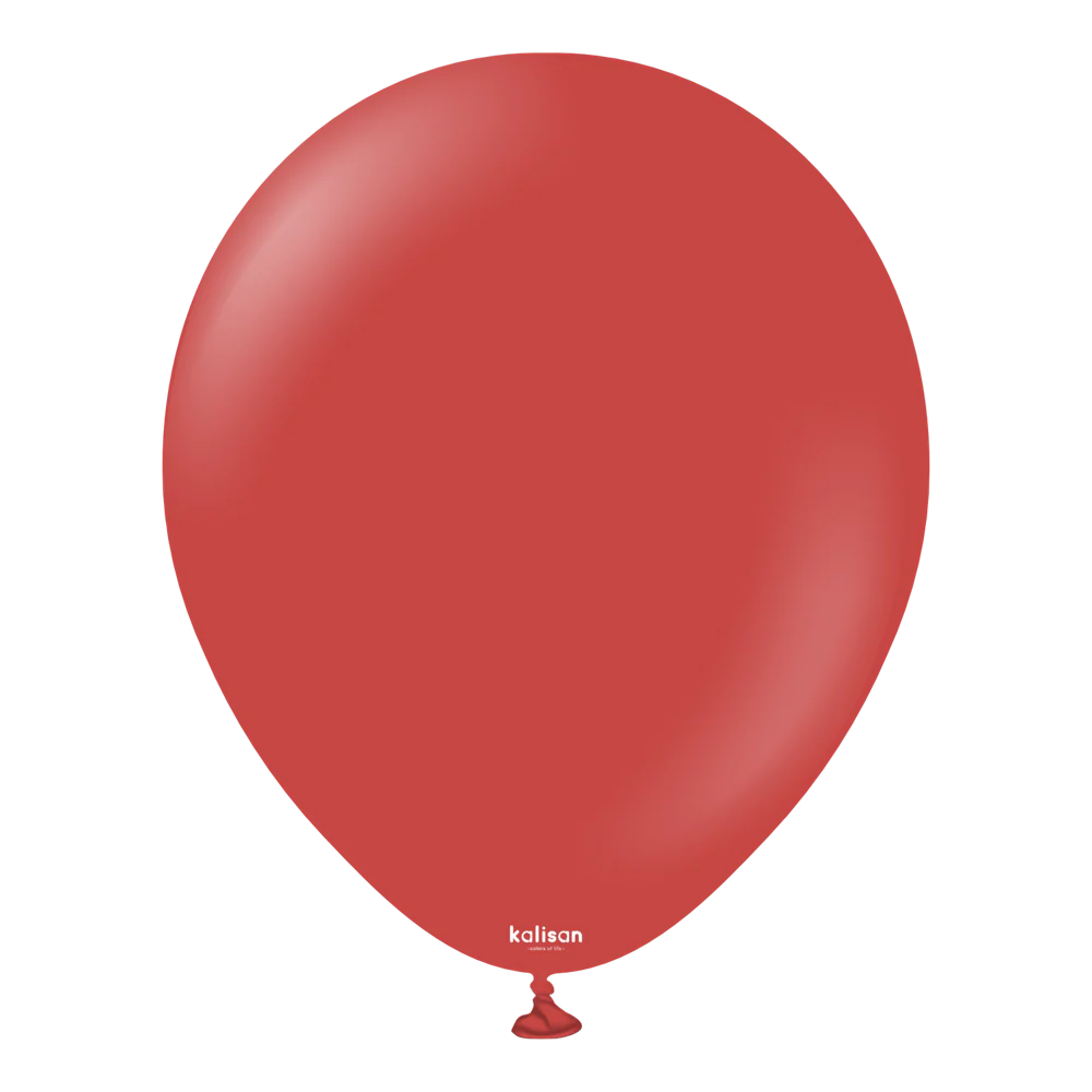 5 inch Kalisan Standard Deep Red Latex Ballons 100ct