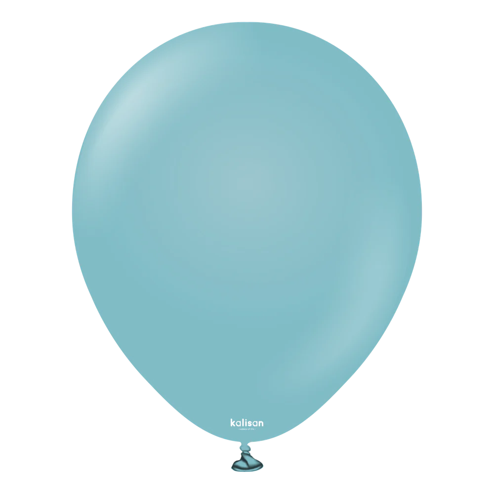 12 inch Kalisan Retro Blue Glass 100ct