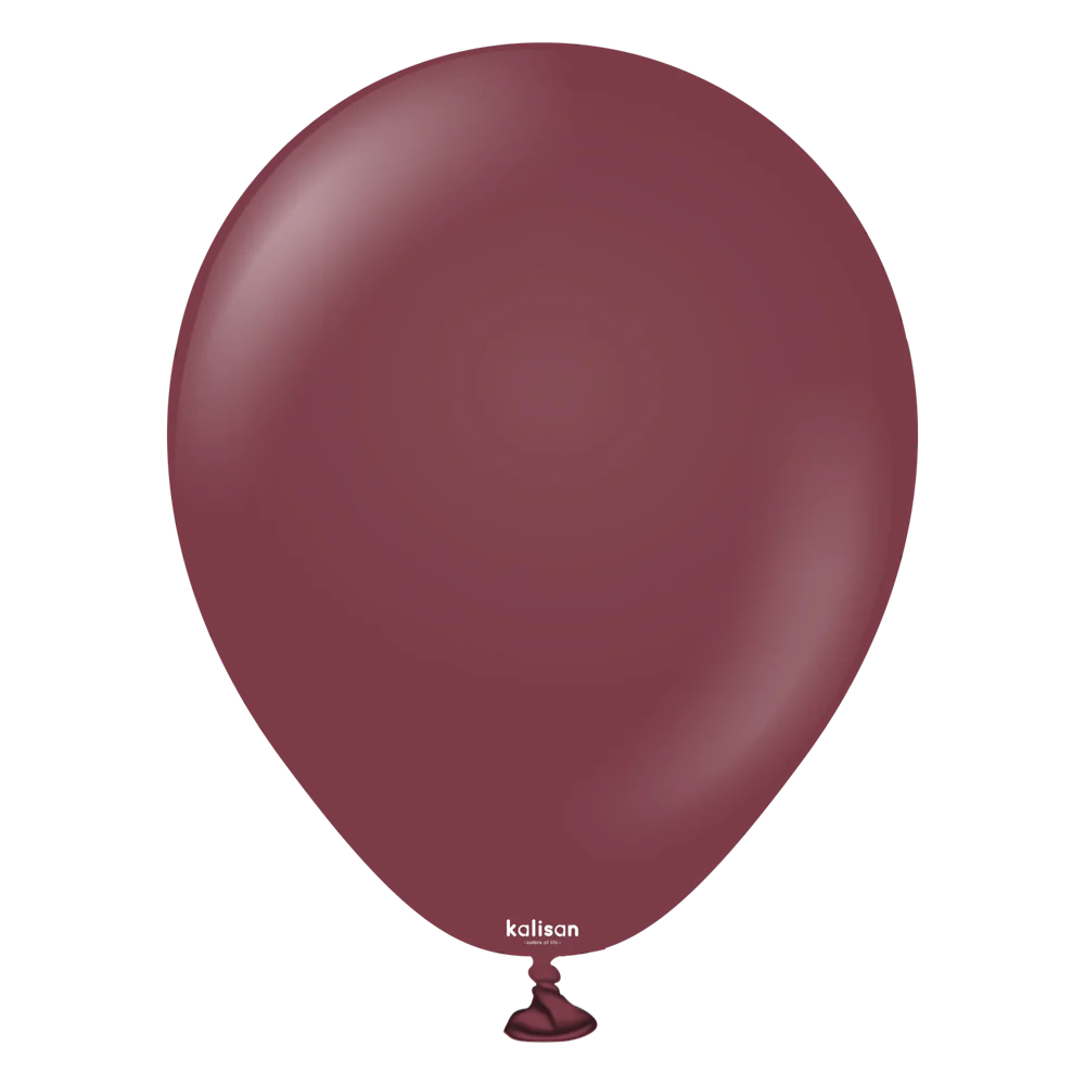 5 inch Kalisan Standard Burgundy 100ct