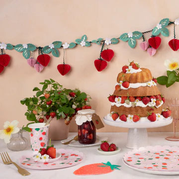 Strawberry Pattern Plates