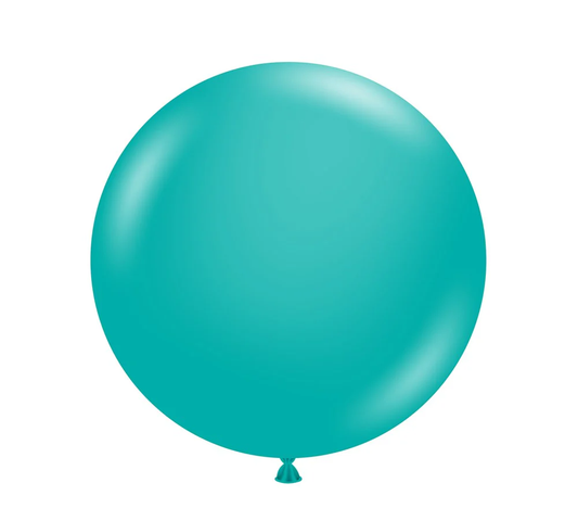 Tuftex Teal 17 inch Latex Balloons 50ct