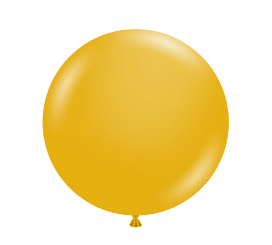 TUFTEX 11IN MUSTARD LATEX BALLOON 100CT