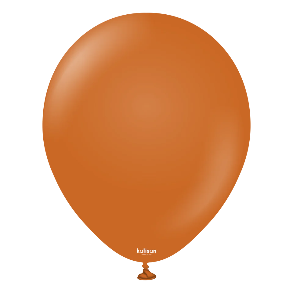 KALISAN LATEX RETRO RUST ORANGE - 12", 100 PIECES