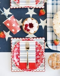 RED AND BLUE STAR PAPER CUPS