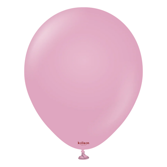 KALISAN LATEX RETRO DUSTY ROSE - 18", 25 PIECES