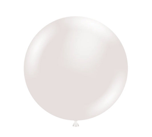 TUFTEX 11IN PEARLESCENT WHITE (SUGAR) LATEX BALLOONS 100CT