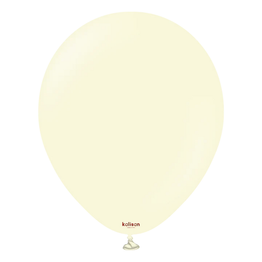 KALISAN LATEX MACARON PALE YELLOW - 5", 100 PIECES