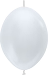 SEMPERTEX 12" PEARL WHITE LINK-O-LOONS (50PCS)