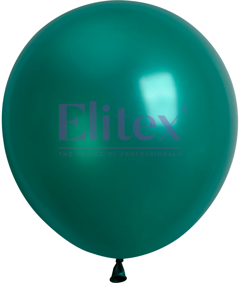 ELITEX 12" EMERALD GREEN PEARL LATEX BALLOON 50CT