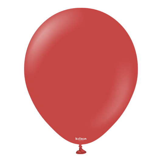 5 inch Kalisan Standard Deep Red Latex Ballons 100ct