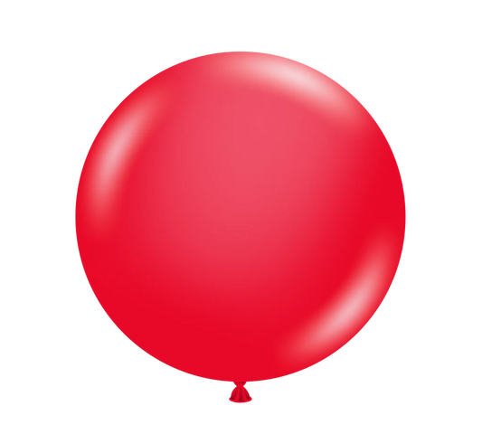 TUFTEX 5IN RED LATEX BALLOONS 50CT