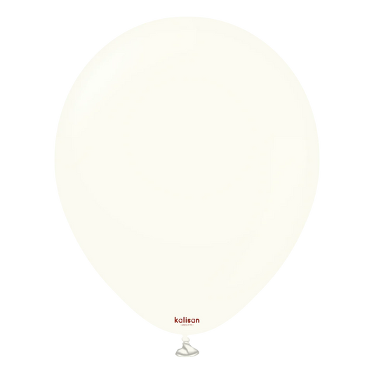 KALISAN LATEX RETRO WHITE - 18", 25 PIECES