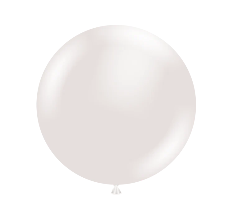 TUFTEX 17IN PEARLESCENT WHITE (SUGAR) LATEX BALLOONS 50CT