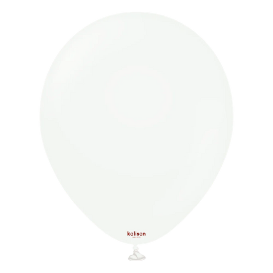 12 inch Kalisan Opaque Satin Snow White 50ct