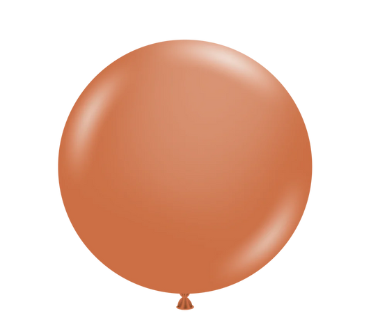 TUFTEX 5IN BURNT ORANGE LATEX BALLOONS 50CT