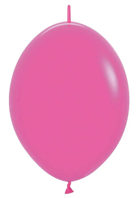 6 inch Sempertex Deluxe Fuchsia Link-O-LOON 50ct