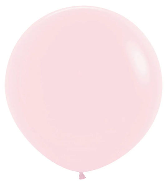 24 inch Sempertex Pastel Matte Pink Latex Balloons 10ct