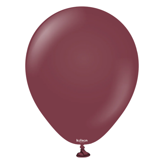 5 inch Kalisan Standard Burgundy 100ct