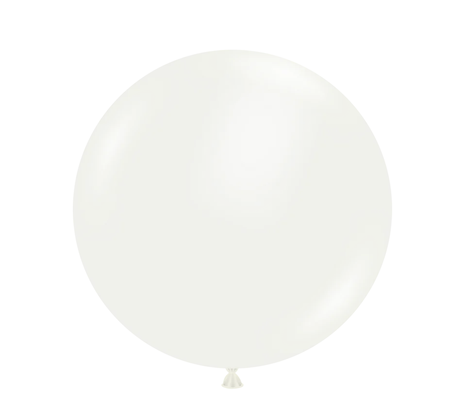 TUFTEX 5IN WHITE LATEX BALLOONS 50CT